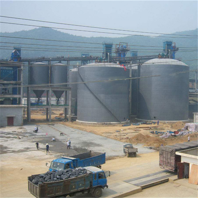 南平水泥钢板仓2座3000吨青岛项目进入施工